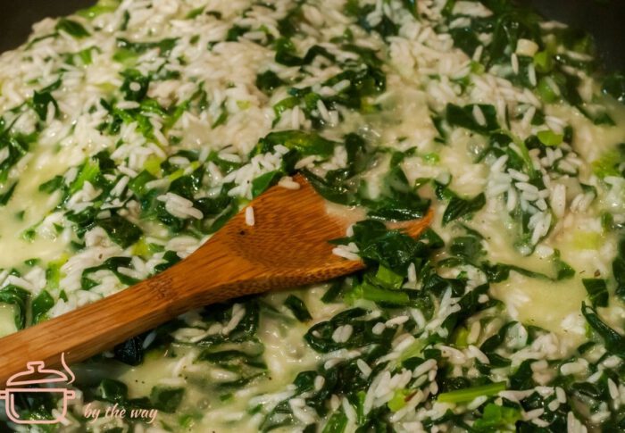 Spinat Reis griechische Art